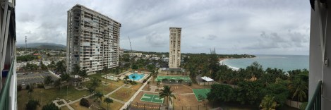 The view from our apartment balcony in Luquillo, PR