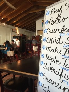 Simple and local menu and Jose Enrique